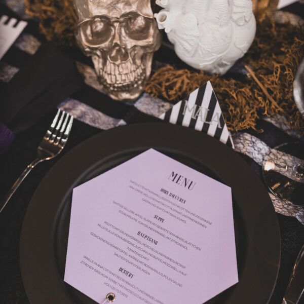 Halloween-inspiriertes Hochzeits-Styledshooting